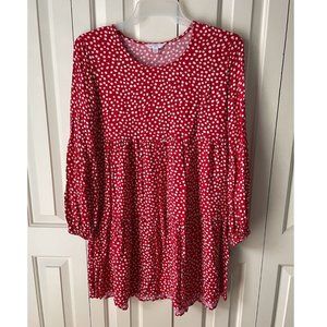 Red dotted sundress